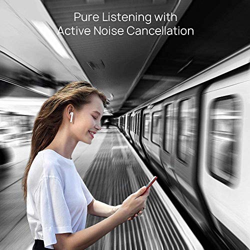 HUAWEI FreeBuds 3 - Wireless Bluetooth Earphone with Intelligent Noise Cancellation (Kirin A1 Chipset, Ultra-Low Latency, Fast Bluetooth Connection, 14mm Speaker, Quick Wireless Charging) (White)