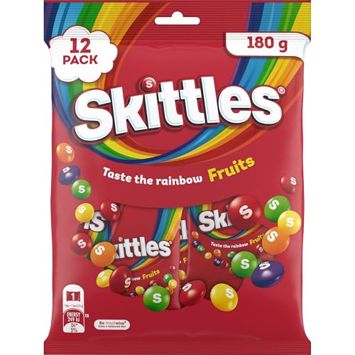 Skittles Fruits Chewy Lollies Party Bag 12 Pieces 180g