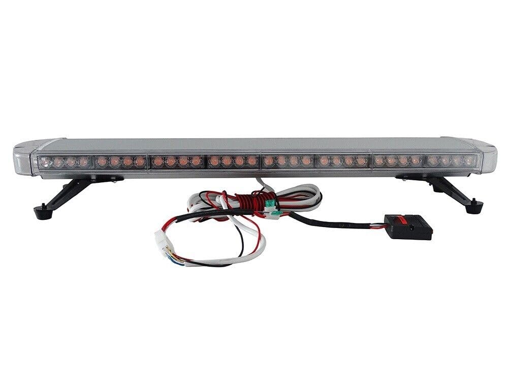 72 LED Barra Luminosa Stroboscopica di Emergenza Luce di Аvvertimento Per Tetto Auto 15 Modalità di Lampeggiamento Impermeabile con Accendisigari da 4,3 m 12V 24V