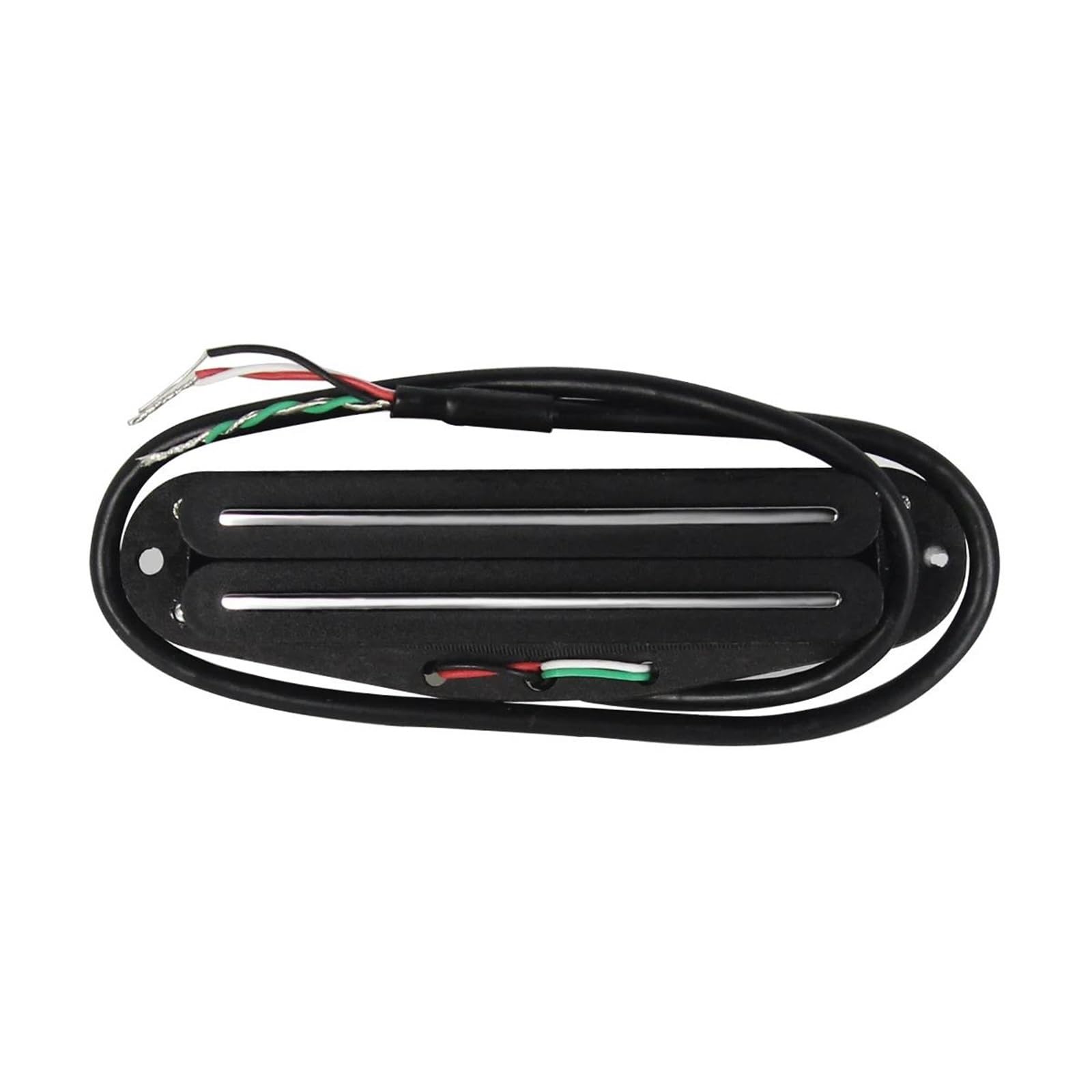 Repuestos Para Pastillas De Guitarra Pastilla De Puente De Guitarra Eléctrica De Doble Bobina Y Doble Carril | Alnico 5 Hot Dual Rails Humbucker Pickup Bridge Pastilla de guitarra eléctrica Negro 12K 4 cables