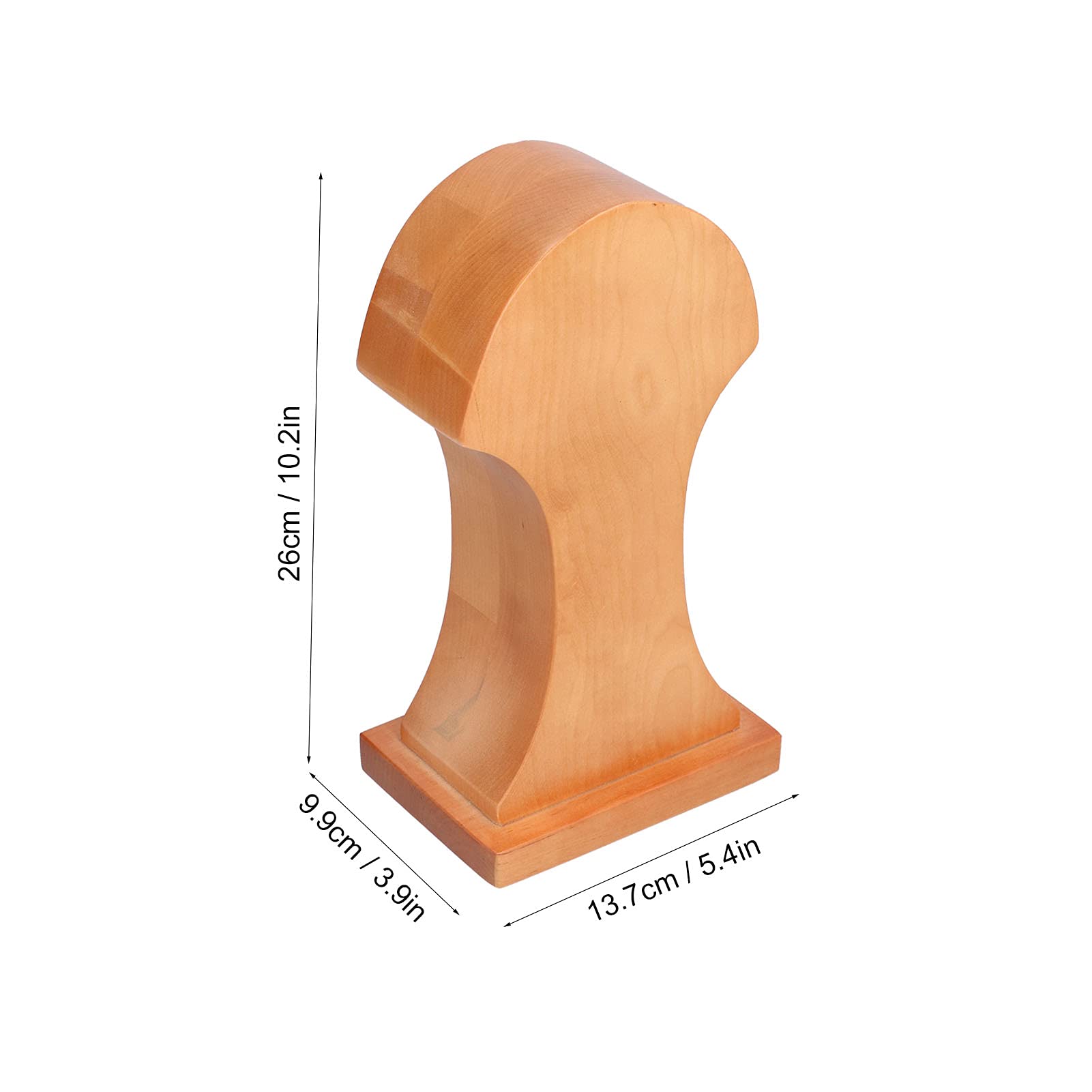 Supporto per Cuffie Supporto per Display Stabile Antiscivolo in | Legno di Faggio, Base Antiscivolo, Finitura Liscia, Studio per Casa e Ufficio, Posizionamento in Camera da Letto, Adatto