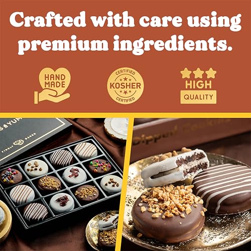 Holiday Christmas Gift Basket - Gourmet Chocolate Cookies with Assorted Toppings - Food Gift Box for Christmas, Family, Birthday, Men & Women - Image 3