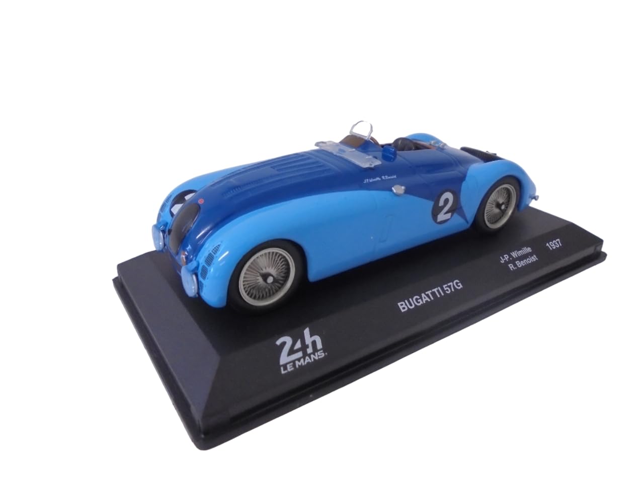 OPO 10 - 1/43 Scale Model car Compatible with Bugatti 57G #2 Winner Le Mans 1937-24LM14
