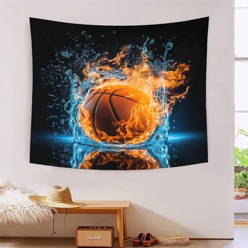 Tapisserie murale basketball 3D pour relooker un dortoir