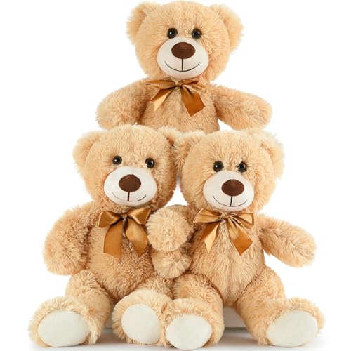 MaoGoLan 3 Pieces Bulk Teddy Bears Stuffed Animals Baby...