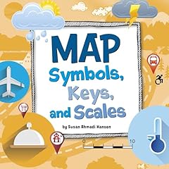 Map Symbols, Keys, and Scales Audiolibro Por Susan Ahmadi Hansen arte de portada