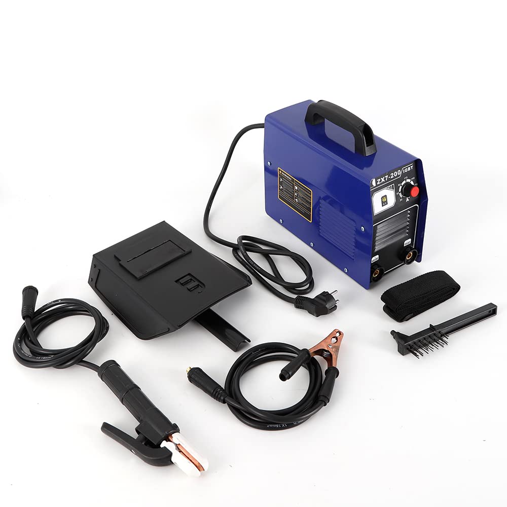 Saldatrice per elettrodi, 120 A, ARC, supporto per elettrodi, 3000 W, alta potenza, inverter, saldatore IGBT per principianti, tubi quadrati, telaio in ferro, tubi