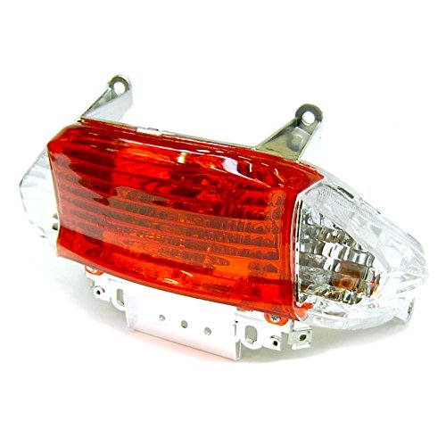 Dot Tail Light Assembly With E-Mark Gy6 Chinese Scooter Moped 4 Stroke Baotian Yiben Benzhou Taotao Bms Baja Sunl Roketa Tank Peace Vip Jmstar Jonway Kazuma Znen Jcl Etc. #TOP3