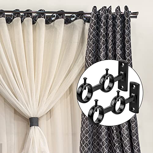 Staffa Palo Tenda 2Pezzi Doppio Staffe per Tende