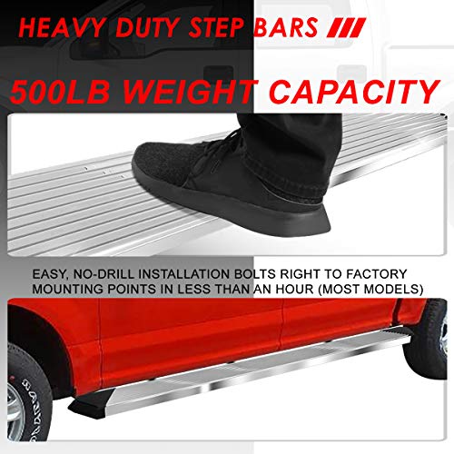 Estribos laterales en acero inoxidable para Ford F-150 2004-2014 miniatura 4