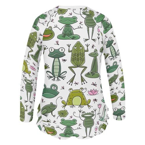 Image of One Piece Rash Guard Bathing Suit for Girls,Long Sleeve Swimsuit Quick Dry,Swimwear with Ruffle for Summer 3-12T