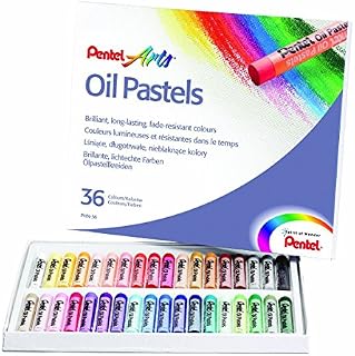 Pentel Oil Pastel Set Artists Fade Resistant Colour Oil Pastels (50 Piece Set)