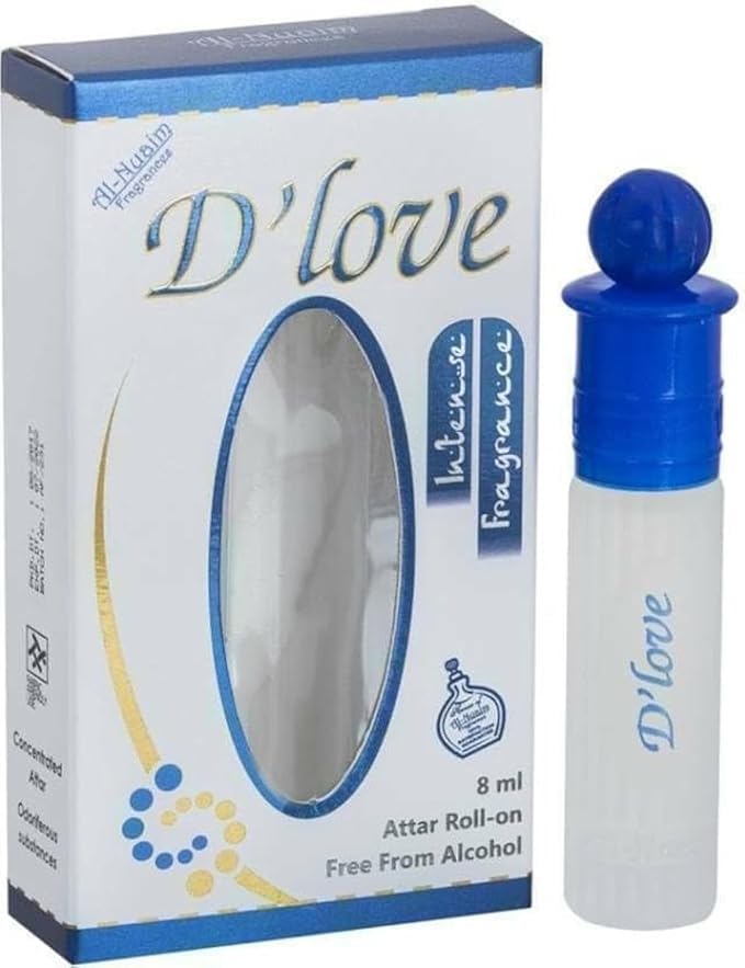 Al Nuaim D Love Alcohol Free Attar Roll On 6ml Florel Attar (Floral) 2 pice