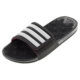 adidas Performance Women's Adissage 2.0 W Stripes Sandal,Black/Silver/Shock Pink,9 M US