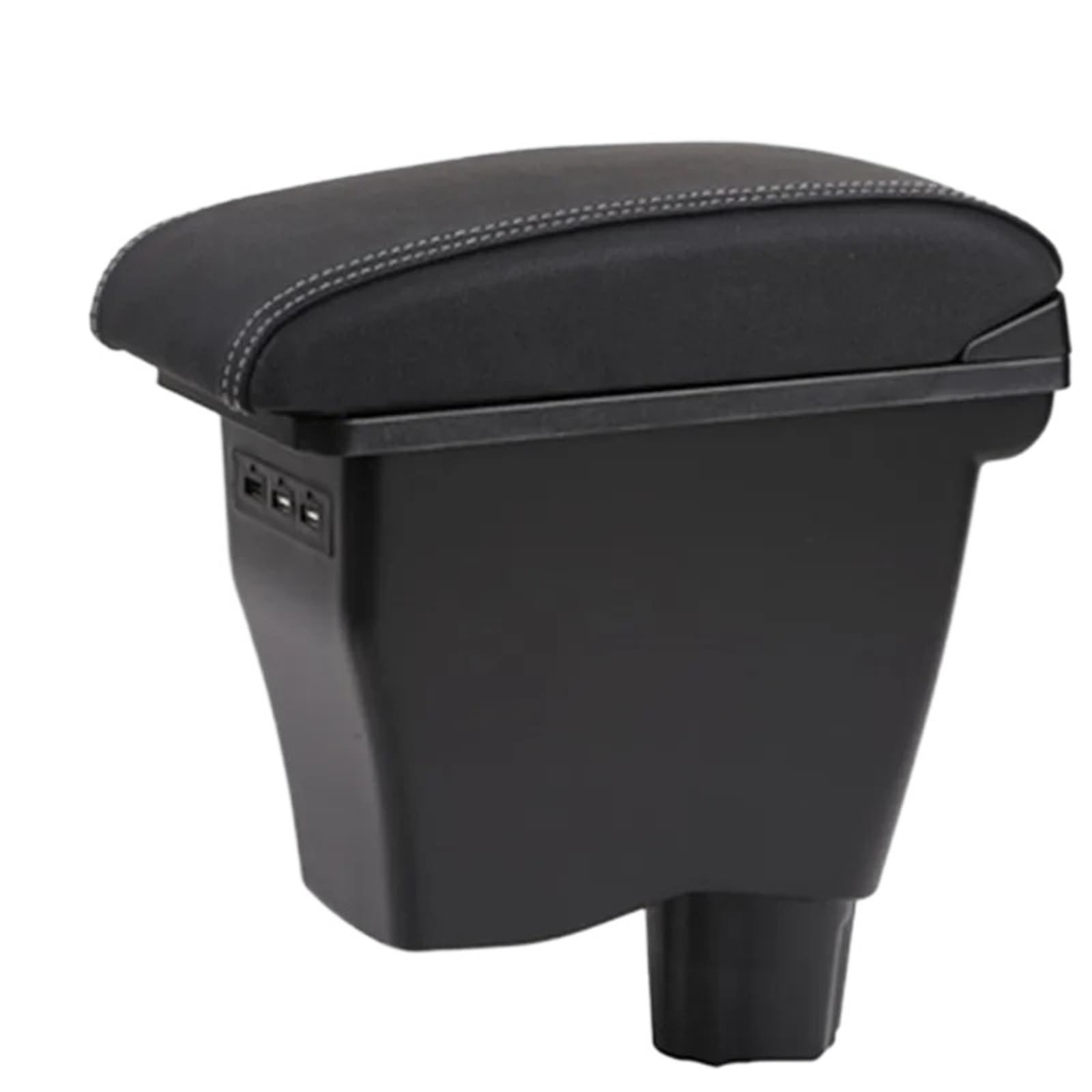 Ochrona Podłokietnika Pokrowiec Pasuje do Smart 450 451 453 454 Pasuje do Fortwo Pasuje do Forfour Podwójna warstwa 3USB LED schowek w podłokietniku samochodowym
