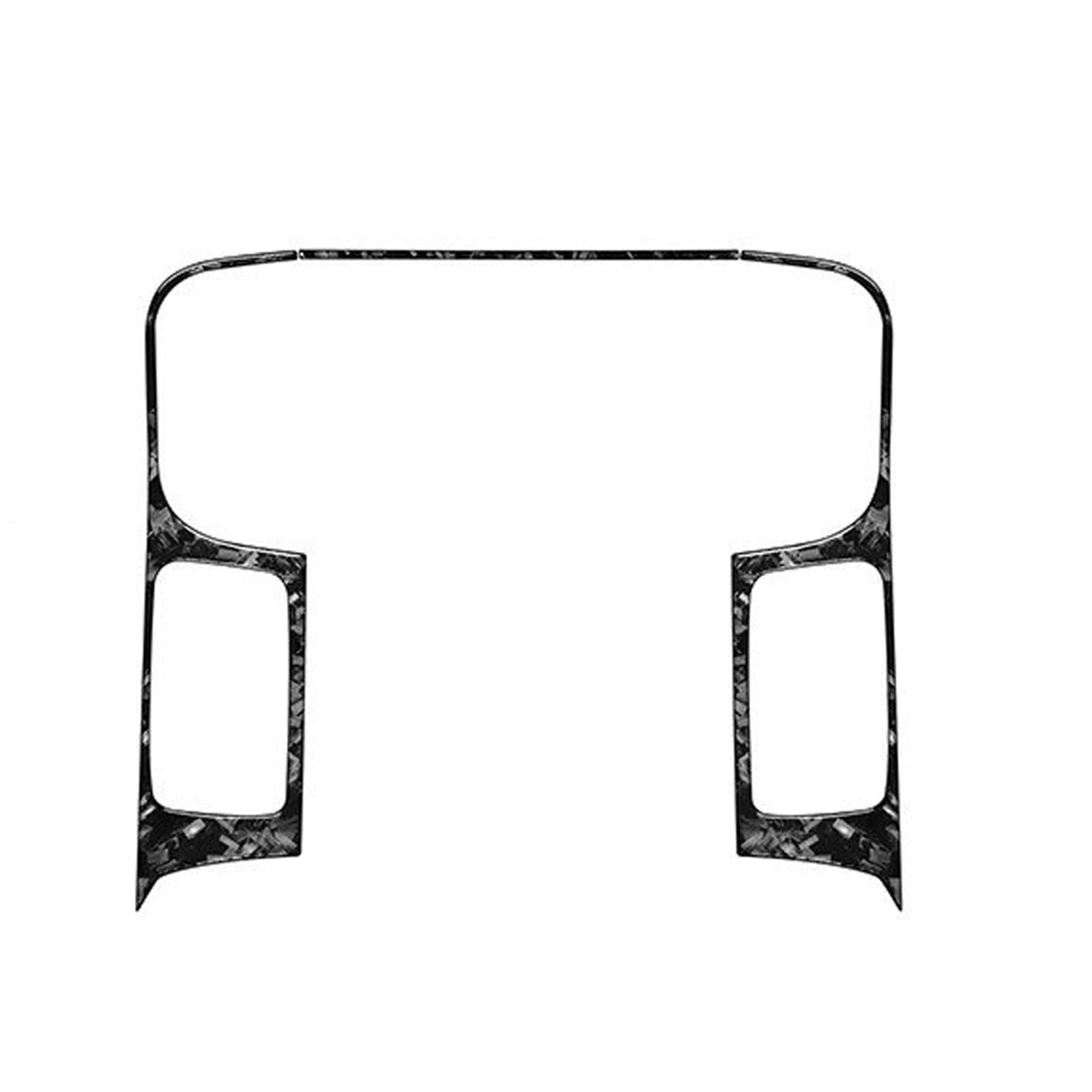 for Dodge for Ram 1500 2013 2014 2015 Accessories Carbon Fiber Car Interior Central Air Outlet Surround Trim Sticker Decoration LHD FRTRGVUVXP(Style D)
