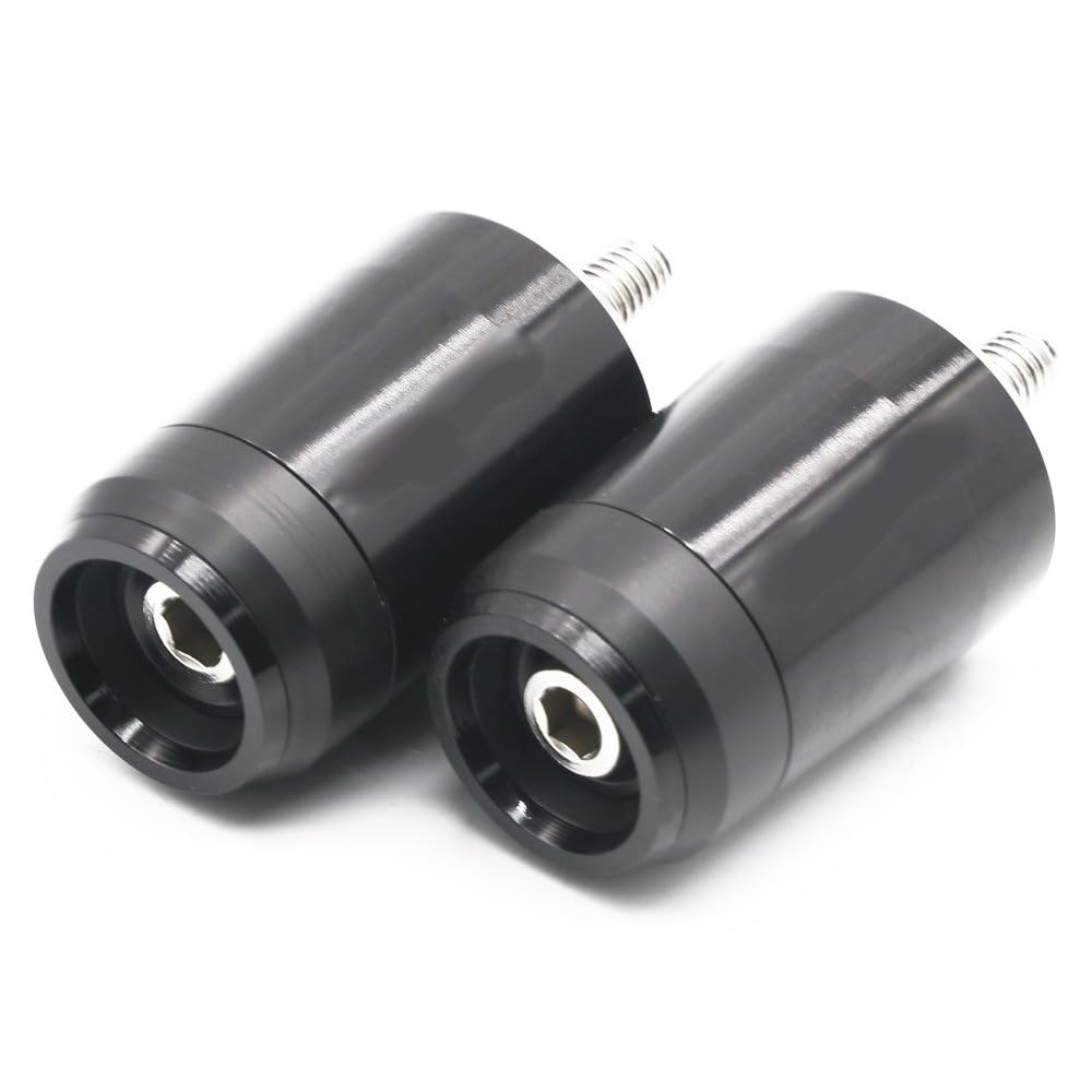 Empuñaduras de manillar CNC 7/8'' 22mm negras con tapas para Versys 650