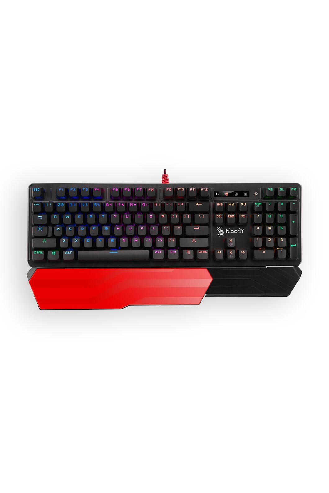 Bloody Gaming B975 - Tastiera ottica per computer da gioco, azionamento istantaneo, design resistente alle fuoriuscite