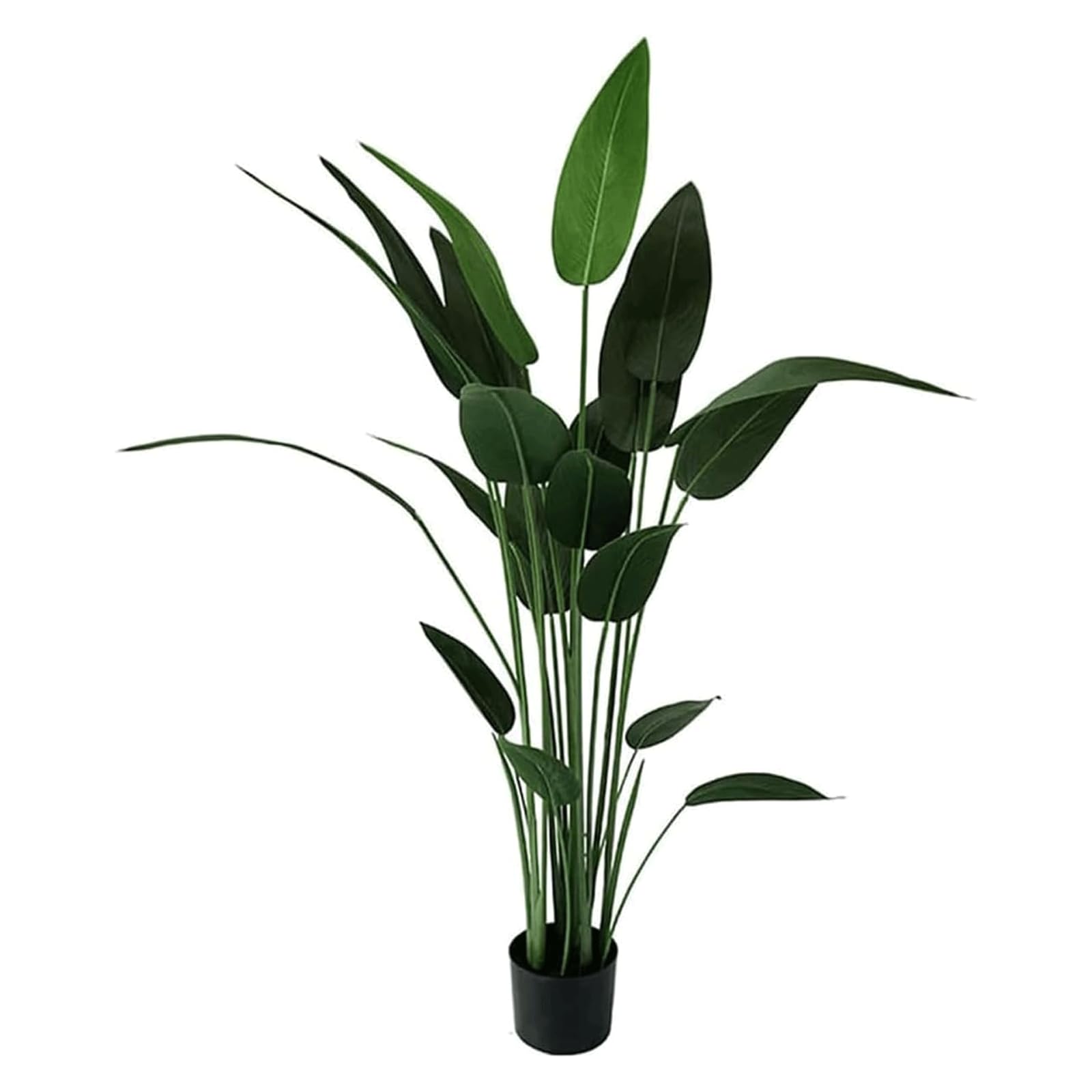 HCZKIUJY 20 Leaves Artificial Plants 4.5ft Canna Fake Tree Indoor Decor Bonsai Faux Plant Outdoor Decor Housewarming Gift