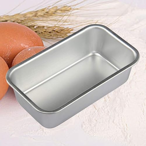 Miniatura 8 de Hemoton Molde de pan antiadherente rectangular de aleación de aluminio, 4 piezas, moldes para pan, tostadas, brownie, herramientas para hornear,