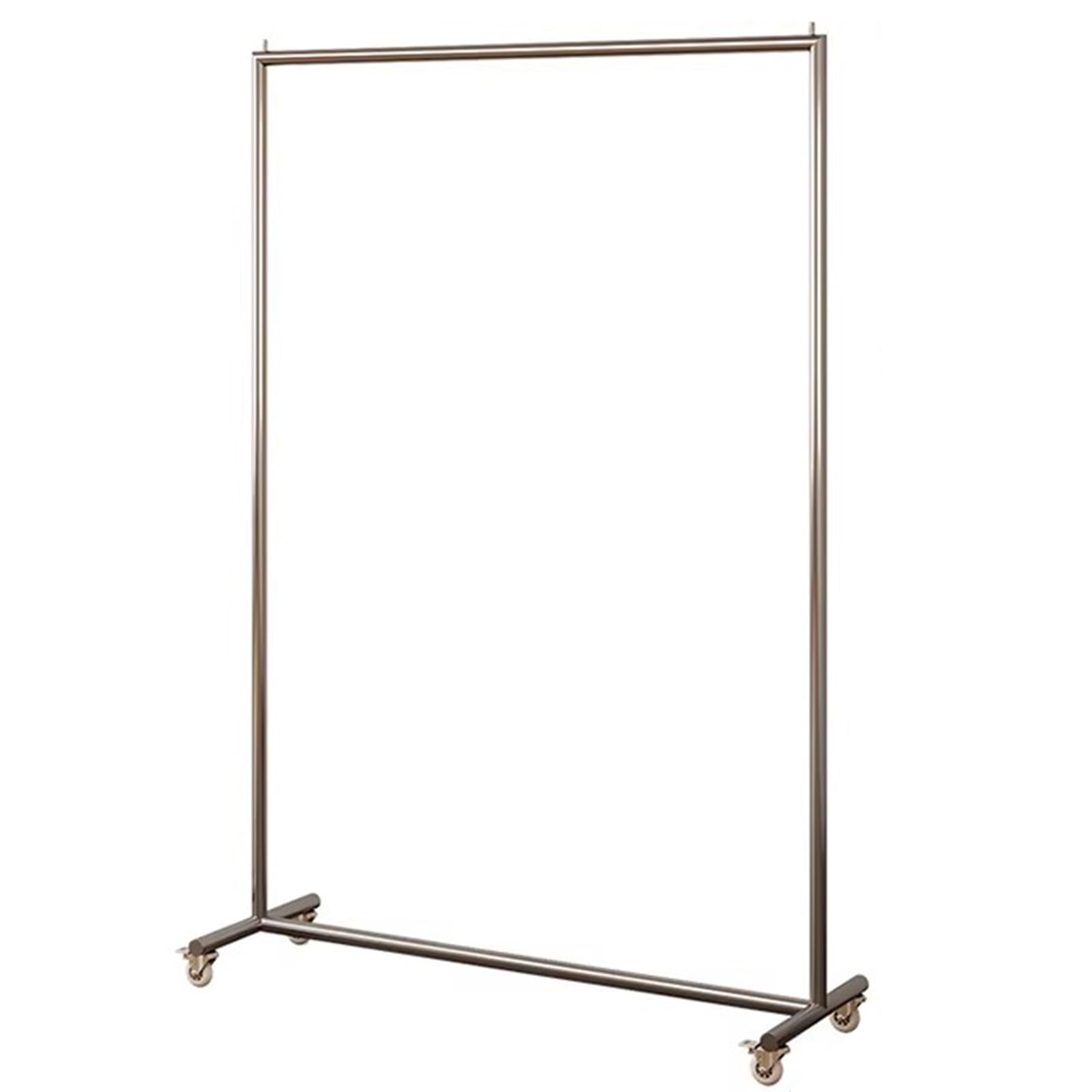 HPTHLY Stainless Steel Heavy Duty Clothing Rack Load 300 Lbs Large Capacity Clothes Rack With Wheels Commercial Clothes Rail (100X40X150Cm)