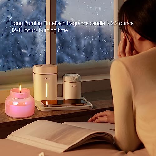 Coremo Signature Scented Candle - 16.93 Oz Soy Candle For Home, Burns For 65-85 Hours, Pink Candles, Scented Candles For Home Decor, Birthday Gift For Women Or Any Occasion (Brown Sugar Chestnuts) #TOP6