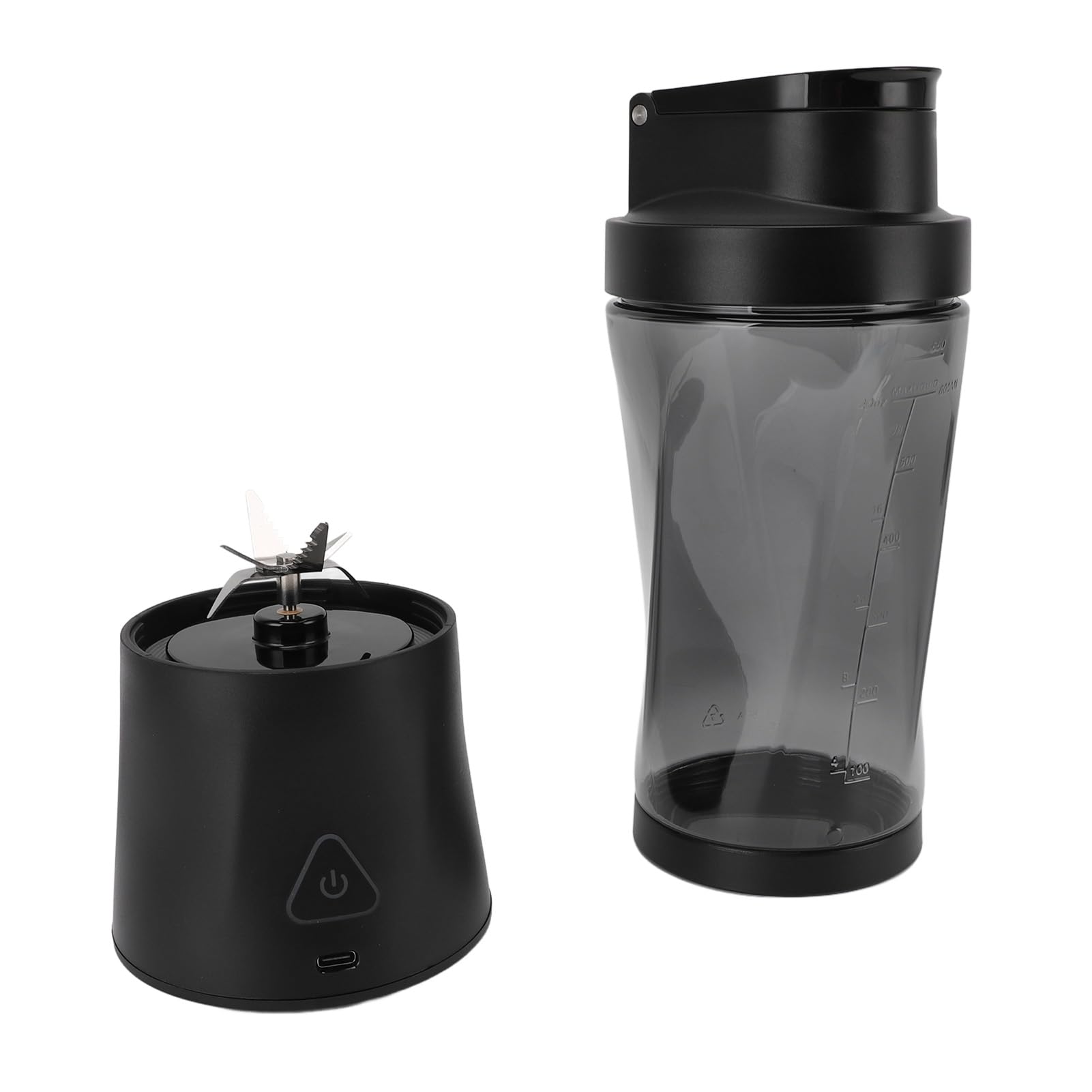 Duokon Tragbarer Mixer, USB Wiederaufladbar, 6000 MAh, 700 Ml, 20.000 U/min, Selbstreinigend, mit Magnetischem Sicherheitsschalter für Smoothies, Shakes, Saft