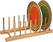 Multi-Purpose Bamboo Plate Holder and Pot Lid Organizer by Trademark Innovations