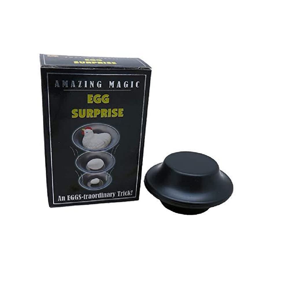 MilesMagic Magician's Egg Surprise Gimmick Close Up Eggs Transformation Small Big Then Became Hen Prank Comedy Illusion for Real Street Stage Magic Trick