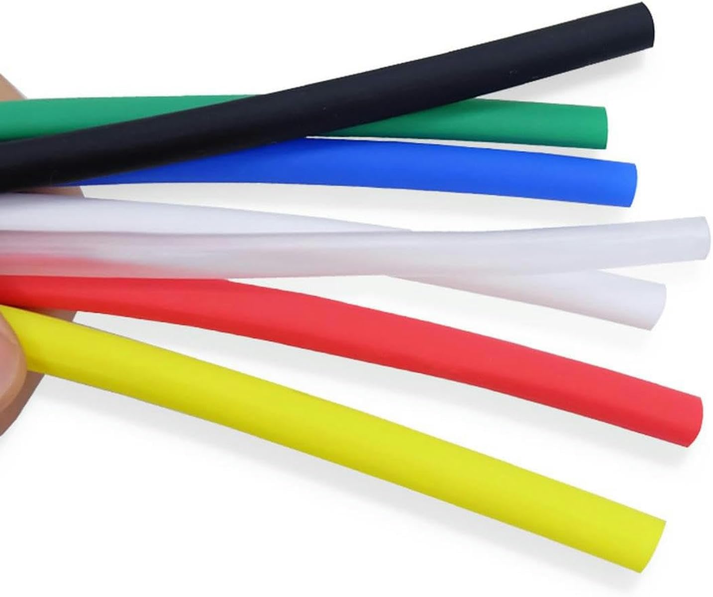 1 m Schrumpfschlauch mit Kleber, 1,6 mm – 100 mm, doppelwandig, dick, 3:1, Schrumpfschlauch, mit Klebstoff ausgekleidet, Wickeldrahtschutz-Set, weiß, 90 mm – 1 m