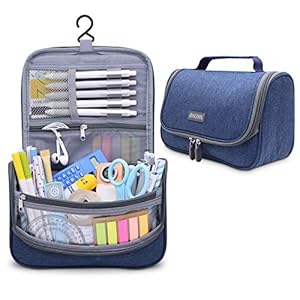 Aiscool grote capaciteit potlood tas waterdichte pen zakje houder organizer draagbare reizen draagtas toilettas met…
