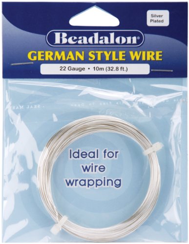 German Style Wire-Silver Round - 22 Gauge, 32.8'