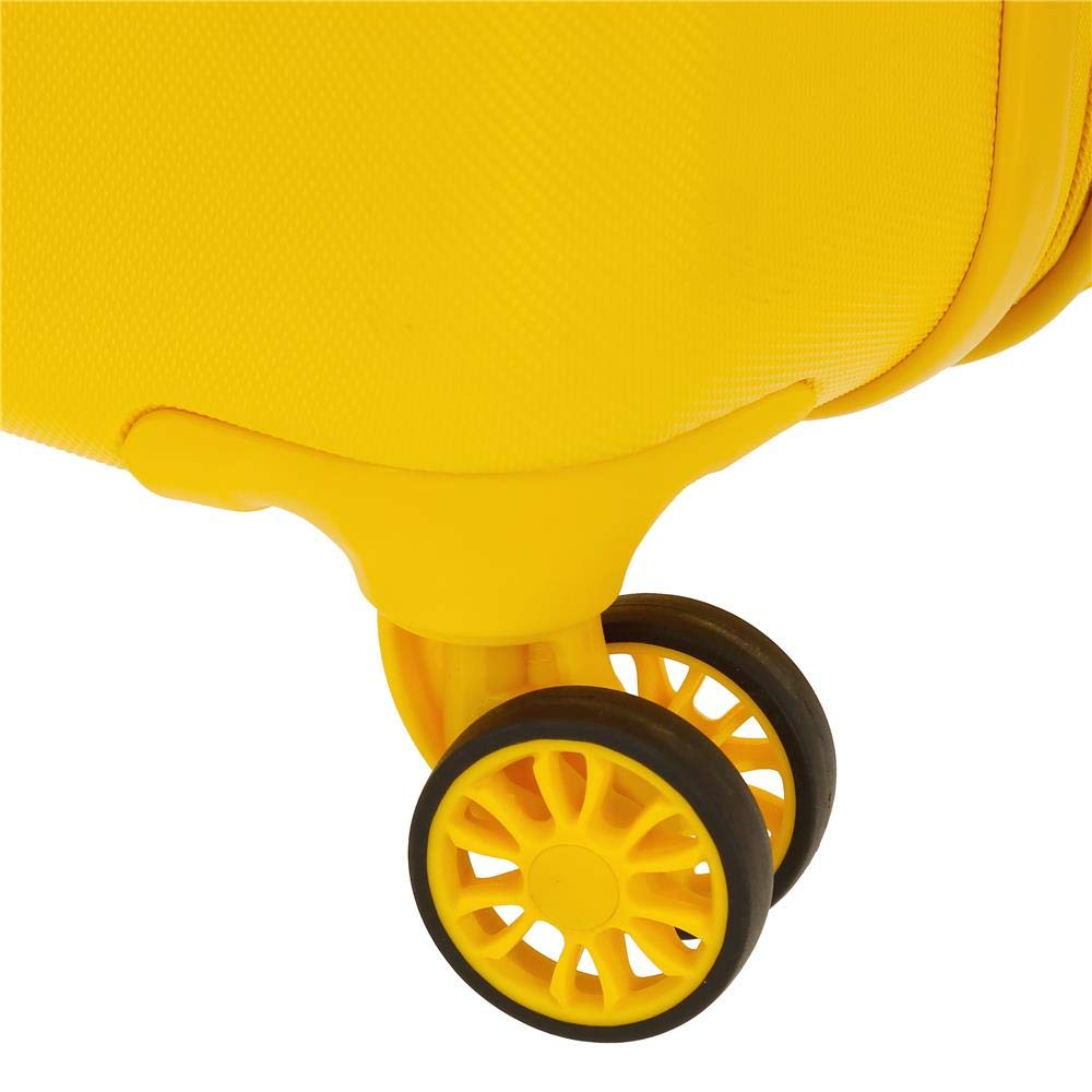 MOVOM Riga, Trolley Rigido Cabina 55m Unisex Adulto, Giallo (Yellow), 40x55x20 cms