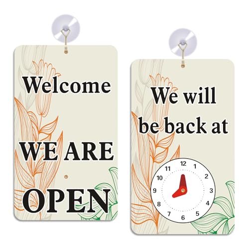 AVCMOTO Open Signs for Business with Suction Cups, “We Will