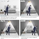Plug in Motion Sensor Night Light, LED Infrared Sensor Light 6W Light AC 85-265V PIR Infrared Sensor Motion Detector Light Bulb Lamp (White Light, Plug)