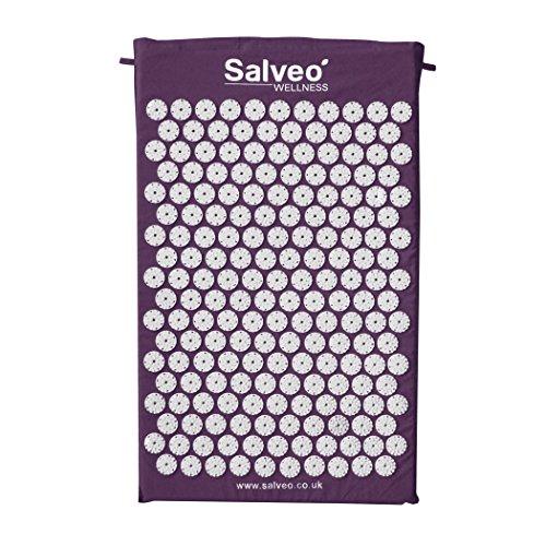 Acupressure Mat (Purple) Massage Mat Acupuncture Mat Spikey Nail Spike Shakti Mat UK Shiatsu Mat Back Pain Meditation Mat Wellbeing Stress Relief Relaxation Pressure Point Sleep Aids For Adults