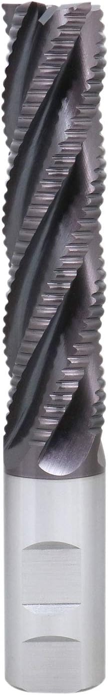 Authеntіс Crаzу Dеаlѕ Accusize Industrial Tools Standard Tooth M42 8% Cobalt Tialn Roughing End Mill, 1'' by 1'' by 4'' Flt Length, 1102-0114