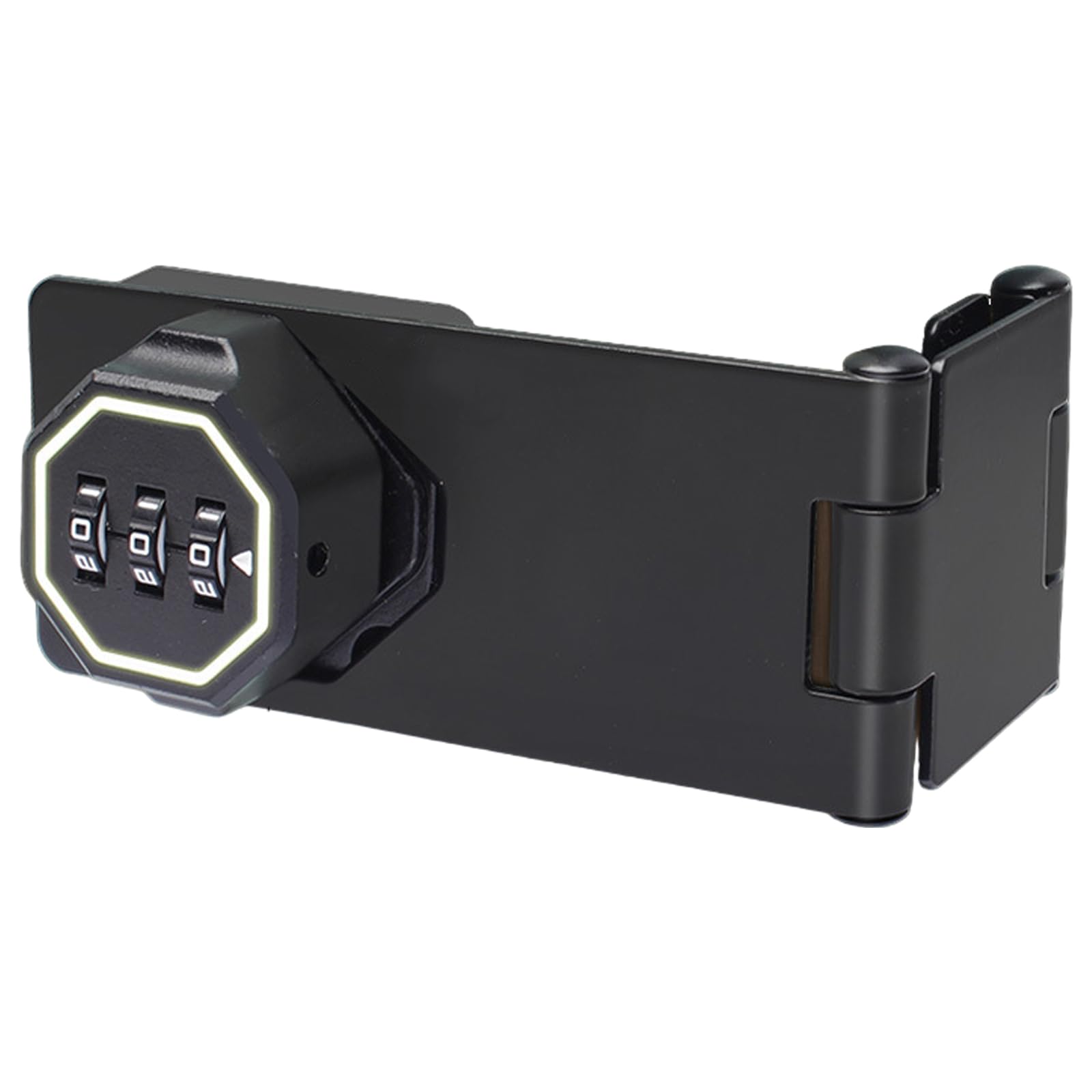 3-Digit Combination Twist Knob Hasp with Password Code Zincs Alloys Cabinet Door for Drawers, Cabinets Garden
