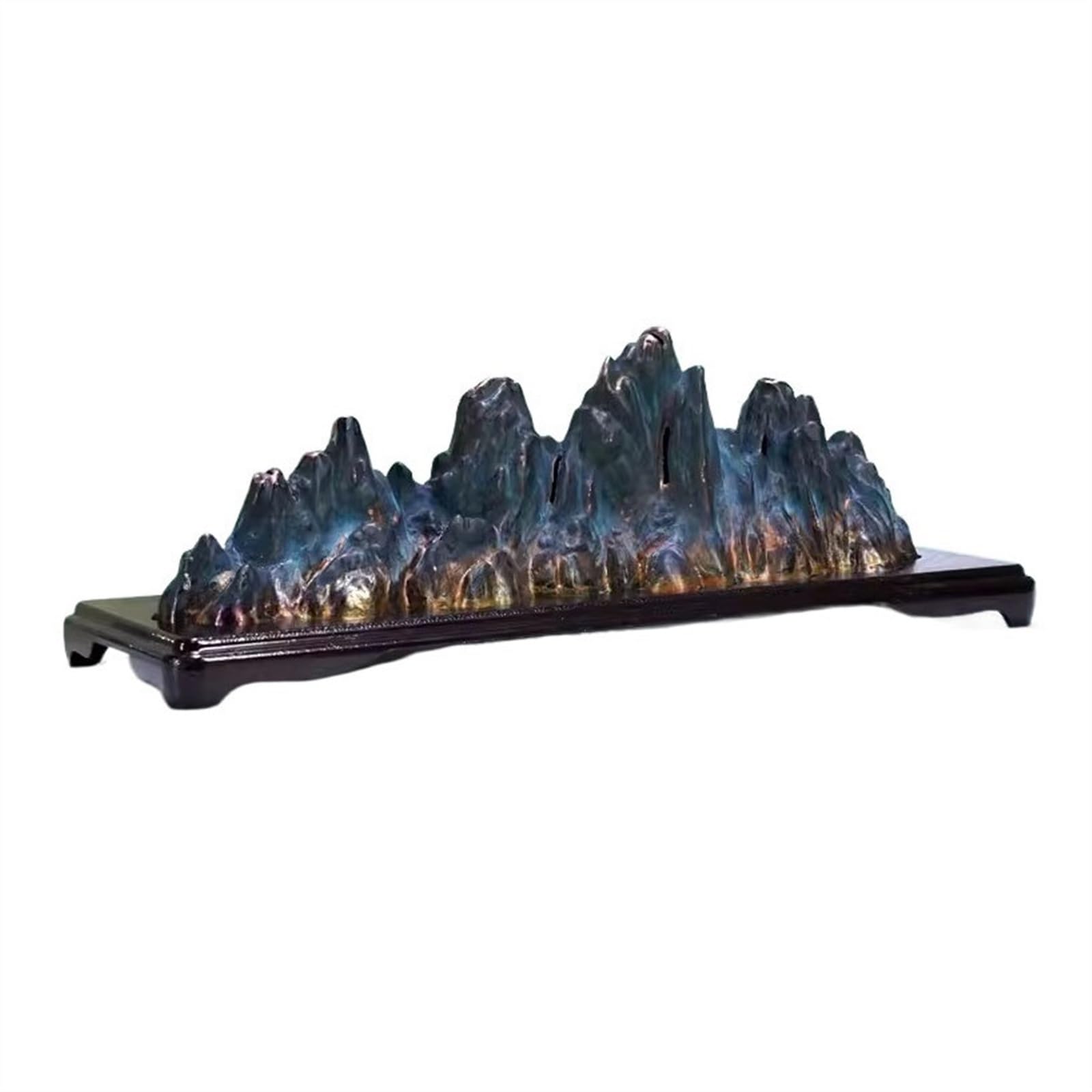 Incense Pot Creative Mountain Shaped Incense Burner Alloy Exquisite Holder Home Decoration Ornaments