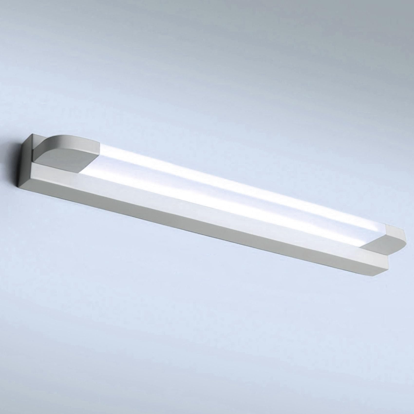 Lampes LED pour miroir de salle de bain Moderne applique intérieur éclairage luminaire Lumineux IP44 étanche Blanc froid 6000k Lumière de maquillage,Blanc 46CM 8W