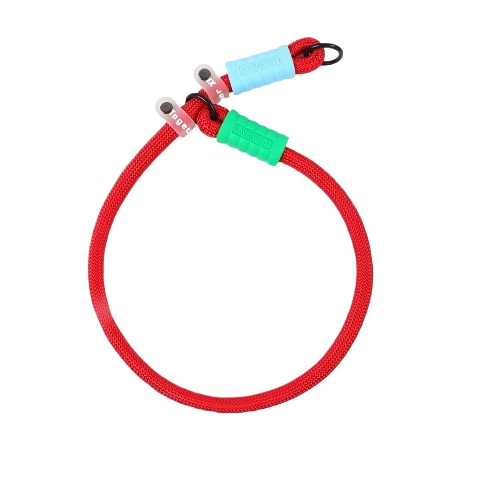 Corde de traction chien rouge bonbon pour la marche quotidienne
