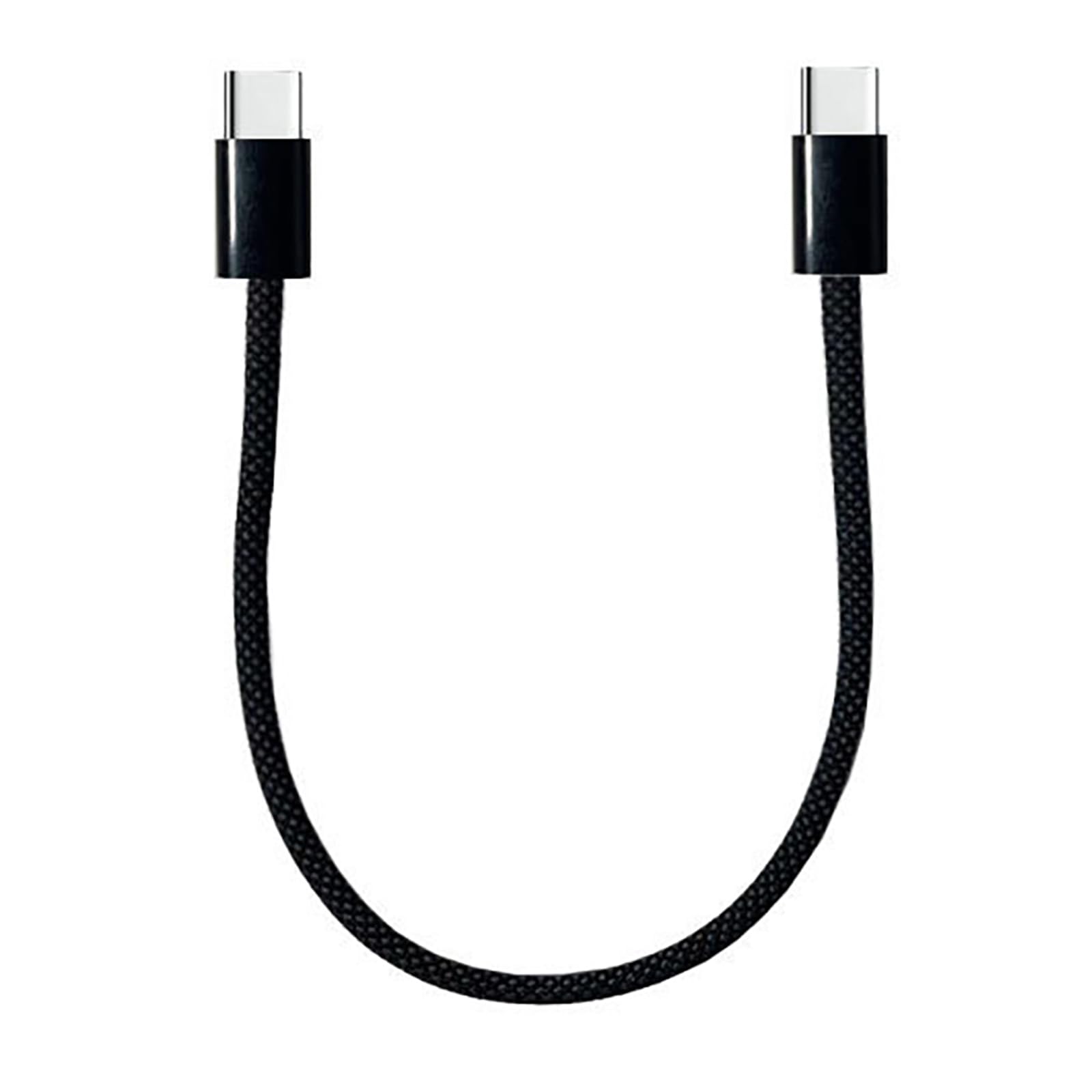 Fentency USB C to USB C Cable Short Type C Male to Male Nylon Charging Cable 480Mbps Data Cord for Phone Tablets