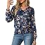 Floral Print Navy Blue Ditsy Tiny Flower