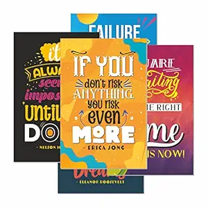 ESCAPER Inspiring Wall Art: 5 Motivational Posters for Your Study Room or Office
