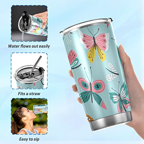 20 Oz Cute Animals Stainless Steel Double Vacuum Mug With Lid And Straw Simple Modern Insulated Tumbler Cup Iced Coffee Cup Travel Mug For Hot Or Cold Drinks #TOP5