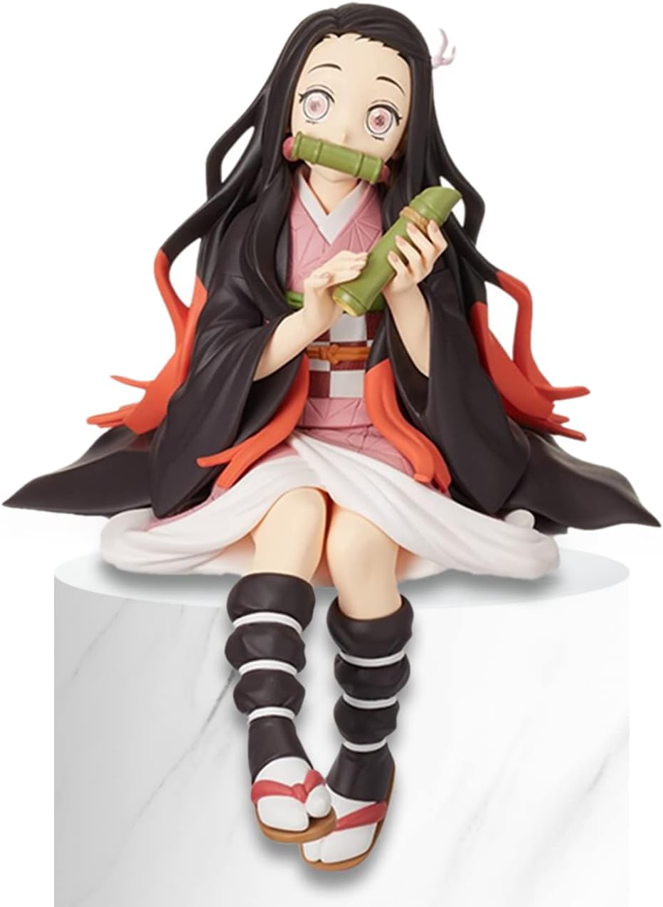 AGSIXZLAN Demons Slayer Figure,PVC Action Tanjiro Figure Toys,5.51 Inch Q Version Kimetsu No Yaiba Anime Figure Set,Action Cartoon Statue Doll Figurine Set Anime Model (Kamado Nezuko)