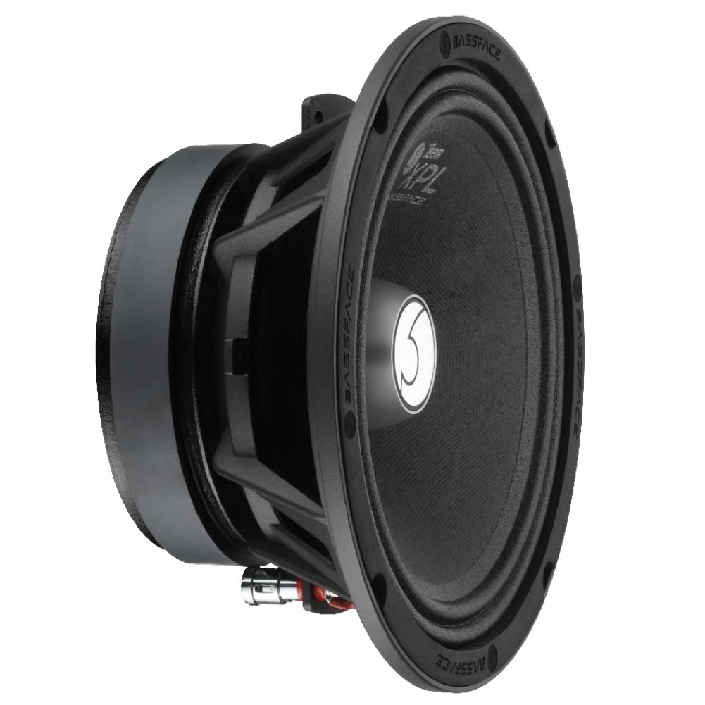 Bass Face GT-MR8/4 Midwoofer - 20 Cm (8 Inch) - 100W RMS / 200W Max - 4 Ohm - Zwart - Geschikt Voor Autodeuren