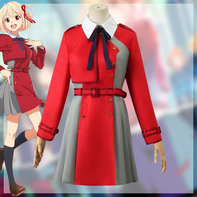 Miniatura 2 de Lycoris Recoil - Disfraz de cosplay de Nishikigi Chisato, uniforme escolar japonés