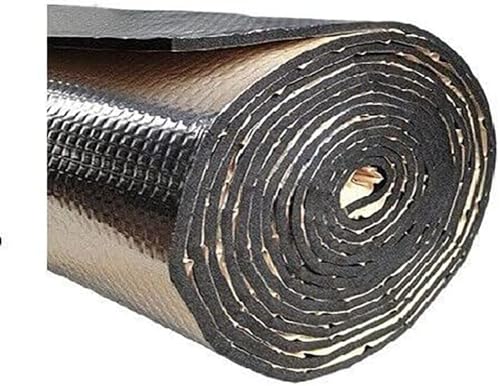 USEP Heat Sound Deadening Vehicle Insulation Mat Deadener Pad Car Auto Exhaust Muffler Hood Door Waterproof Fireproof AUTO CAR Van RV Camper Truck (6MM 1/4inch) (48 inch x 4ft)