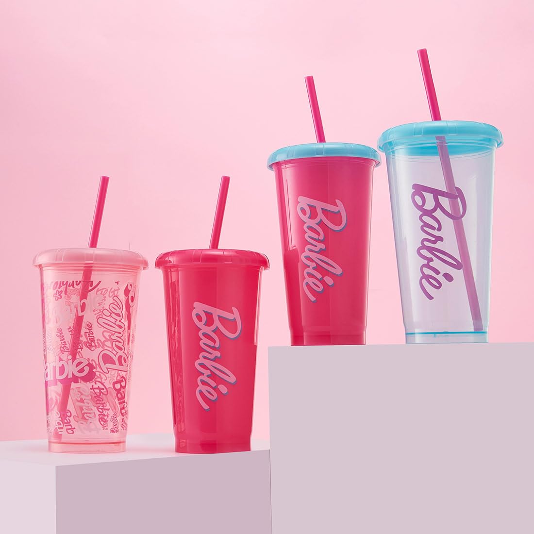 Amazon.com: MINISO Barbie Water Bottles 520mL Plastic Drinking
